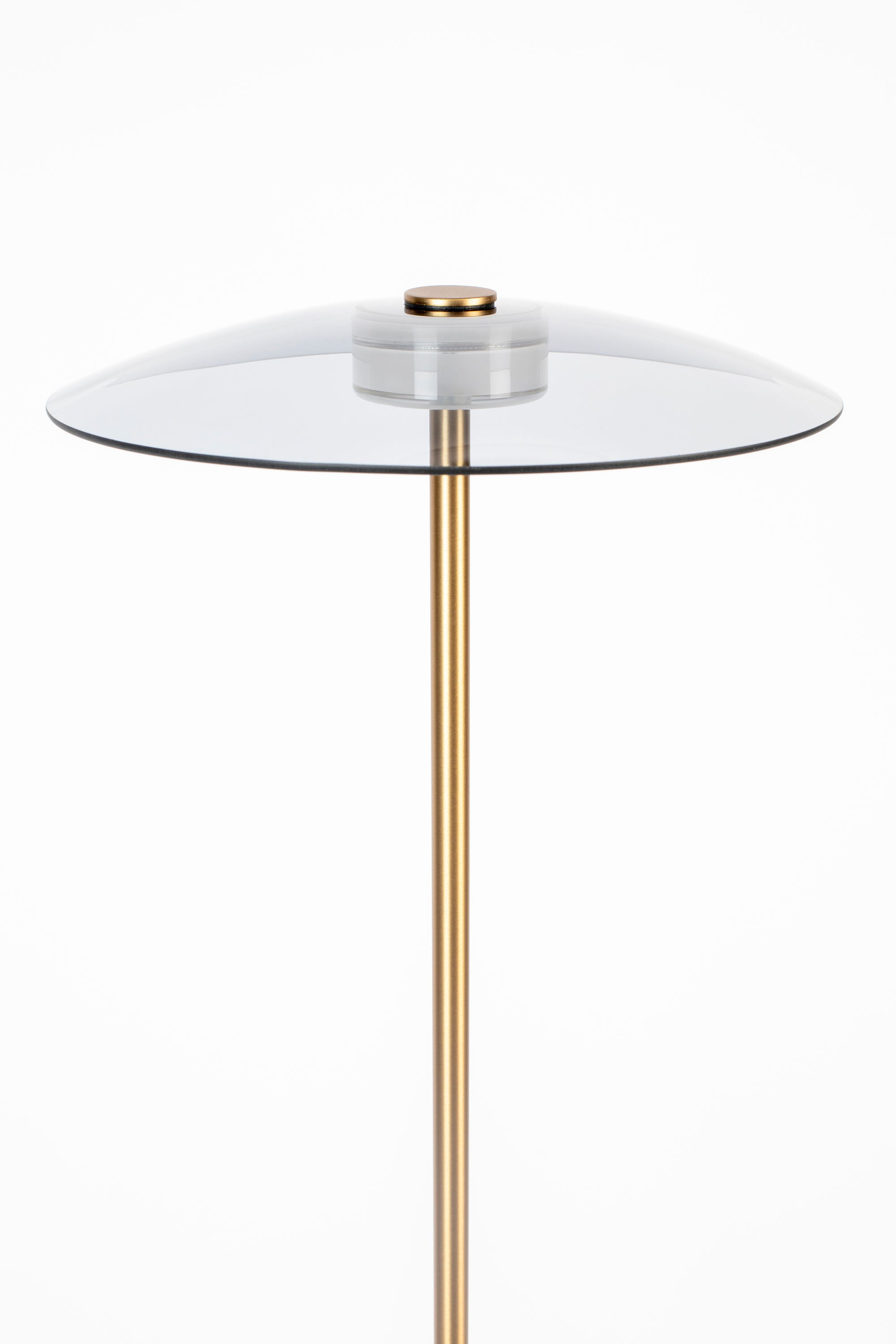 Zuiver Float Gold & Glass Floor Lamp